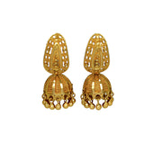 Small Gold Plated Leaf Studs Umbrella Jumkas