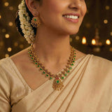 Matte-Gold-Plated-Palakka-Model-Choker