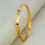 Sleek Lakshmi Kasu Multi-Colour Kemp Stone Bangle