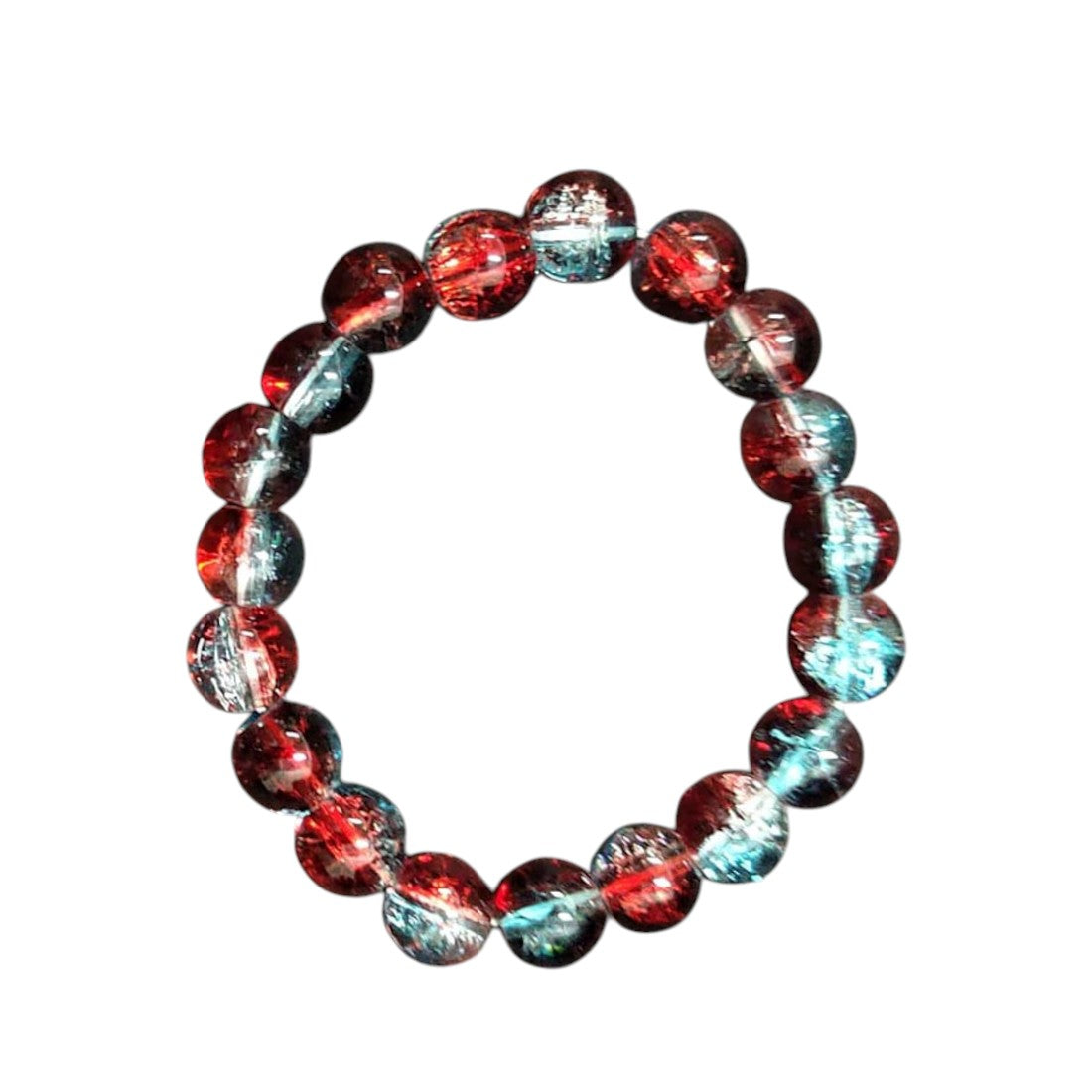 Multicolor-Crackle-Red-Crystal-Beaded-Bracelet