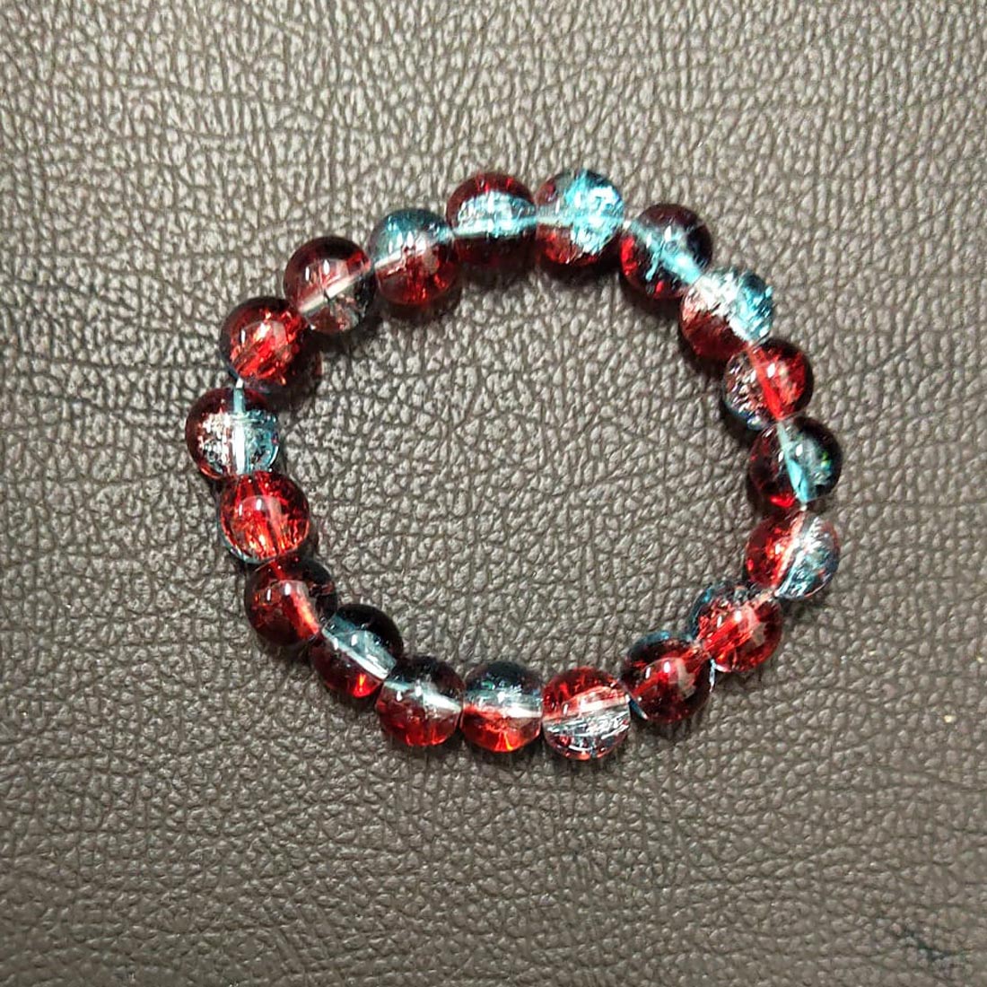Multicolor-Crackle-Red-Crystal-Beaded-Bracelet