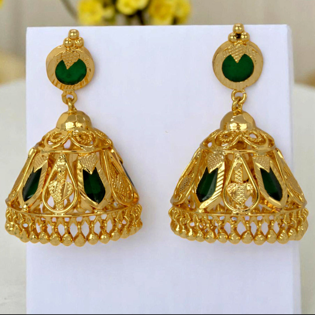 Stylish Kerala Traditional Nagapadam Jhumka Earrings