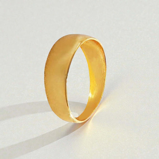 Micro Gold Plated Designer Plain Finger Ring