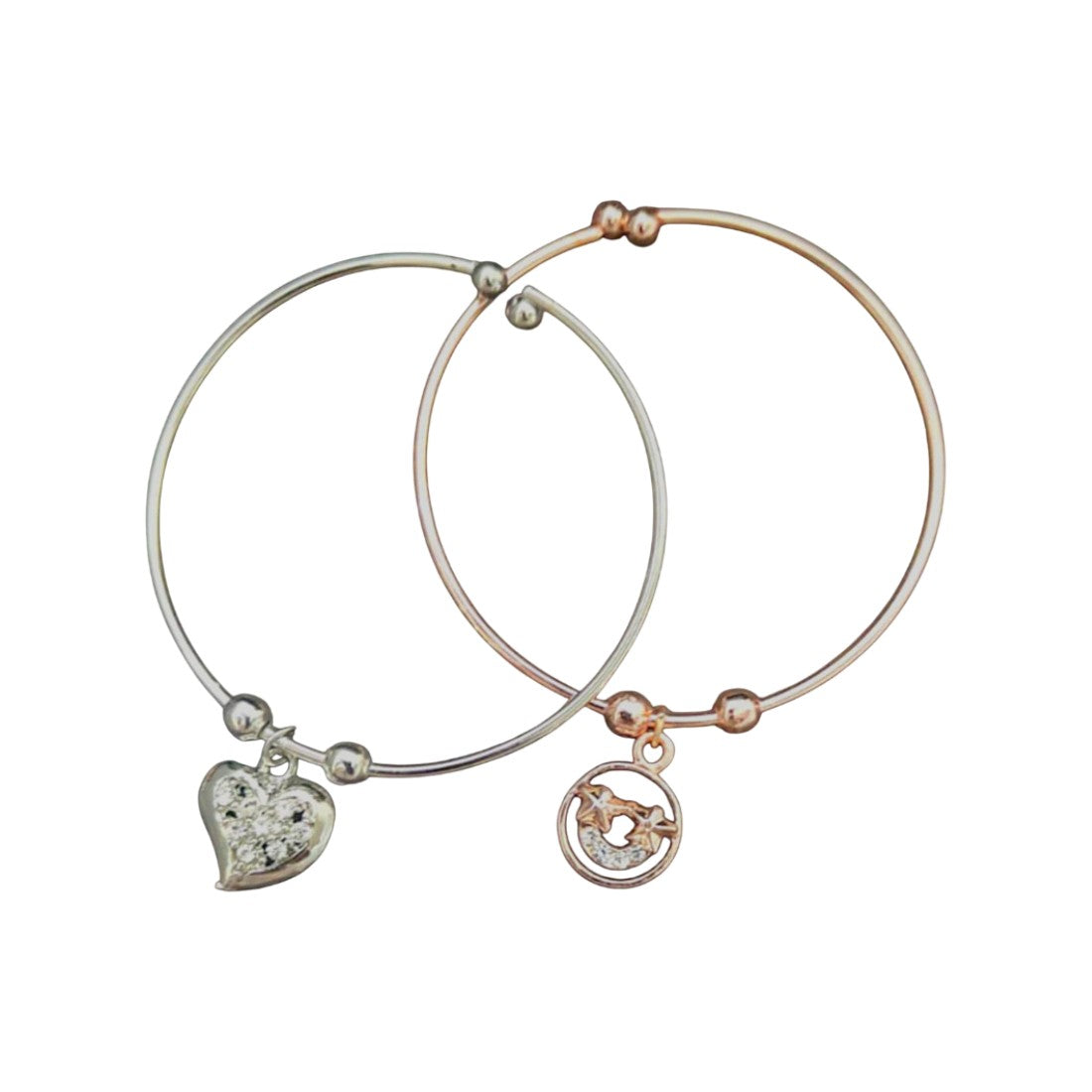 Silver_and_Rose-Gold-Plated_-CZ-Heart_Moon_Charm-Bangles_Wbg