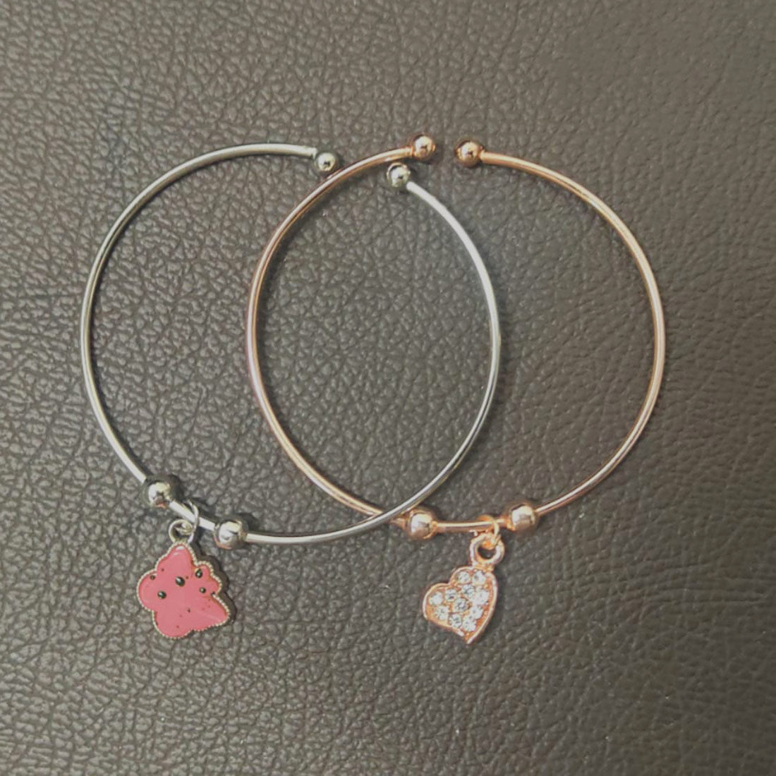 Silver_and_Rose-Gold-Plated_CZ_Heart_Set_Cute_Butterfly_Charm_Bangle