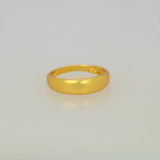 Classic Plain Gold-Plated Dome Band Ring