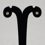Simple Stone Flower Studs for Second Lobe, Nose & Kids