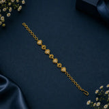 Simple Gold Plated Stone Bracelet-CZ