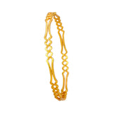 Sleek Gold-Plated Oval Design Bangle