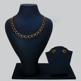 Victorian Antique Gold Stone Heart Necklace Set