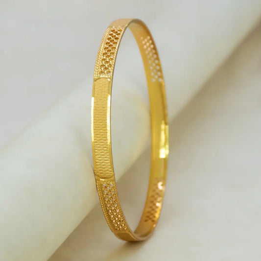 Exquisite Textured Mesh Design Kada Bangle