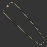Gold Plated Nice Kilukkam Box Chain - 18" displayed on a dark background for a stylish and elegant look.
