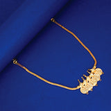 Traditional Gold Plated Lakshmi Kasu Choker Necklace