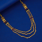 Stylish Gold Plated Designer Beads Layered Necklace