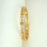 Trendy Gold Plated Designer Stone Bangle
