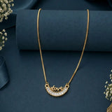 Simple Gold Plated Chain With CZ Love Pendant