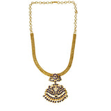 Alluring Gold Plated Adial Stone Pendant Necklace - KSupreme
