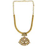 Alluring Gold Plated Adial Stone Pendant Necklace - KSupreme