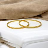 Beautiful Gold Plated Thin Daily Wear Bangles - KSupreme