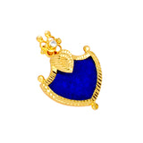 Big Gold Plated Blue Palakka Pendant