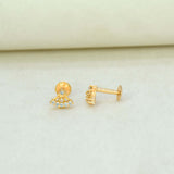 Charming Gold Plated CZ Second Studs - K Supreme