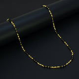 Classic Gold Plated Black Beads Mangalsutra Chain - K Supreme