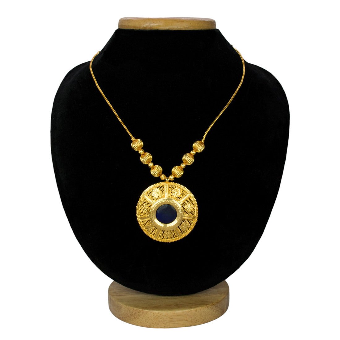 Classic Gold Plated Enamel Pendant Necklace - K Supreme