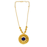 Classic Gold Plated Enamel Pendant Necklace - K Supreme