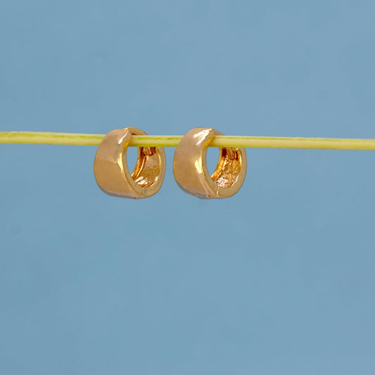 Classic Gold Plated Plain Hoop Earrings - K Supreme