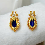 Classy Designer Nagapadam CZ Stone Ear Studs - KSupreme