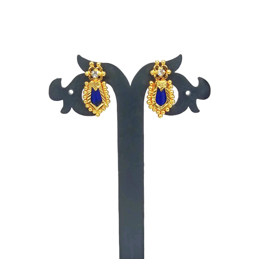 Classy Designer Nagapadam CZ Stone Ear Studs - KSupreme