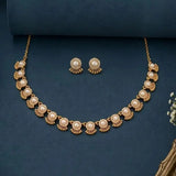 Antique Pearl and CZ Stone Victorian Necklace Set