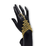 Designer Gold Plated White CZ Stone Finger Ring Set