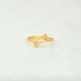 Dual Heart American Diamond Ladies Finger Ring - K Supreme