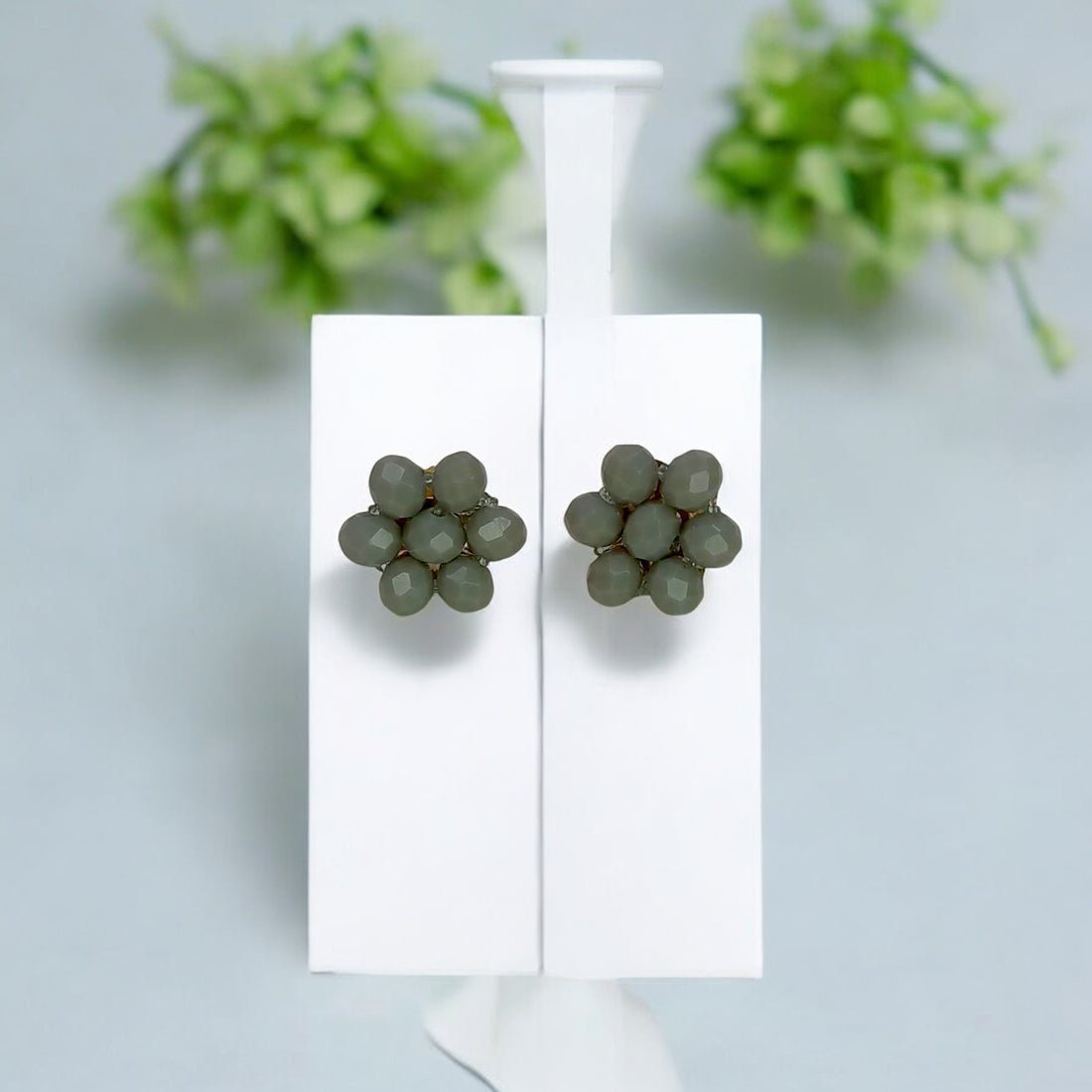 Elegant Fashion Crystal Flower Ear Studs - KSupreme