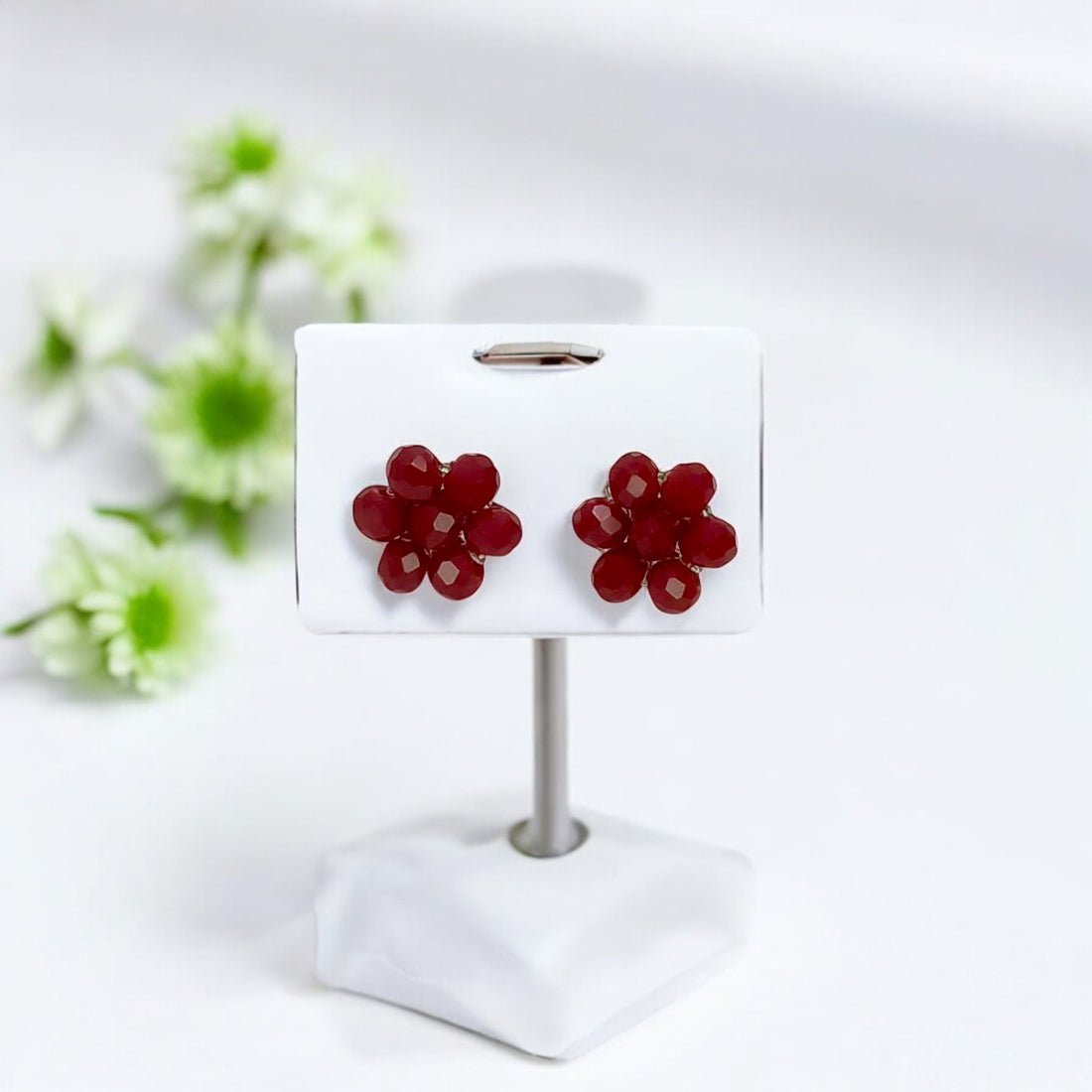 Elegant Fashion Crystal Flower Ear Studs - KSupreme