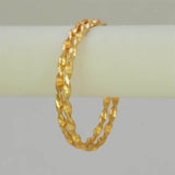 Elegant Gold Foamed Designer Spiral Bangles - K Supreme