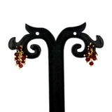 Elegant Gold Plated Crystal Cluster Hanging Earrings - K Supreme