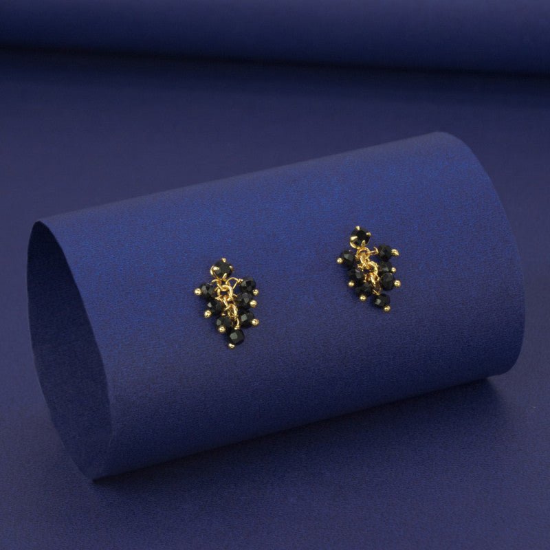 Elegant Gold Plated Crystal Cluster Hanging Earrings - K Supreme