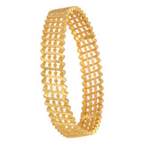 Elegant Gold Plated Floral Designer Bangle for Women - K Supreme