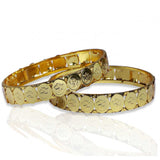Elegant Gold Plated Head Coin Cash Bangles