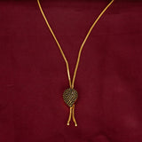 Elegant Gold Plated Stone Pendant Chain - KSupreme
