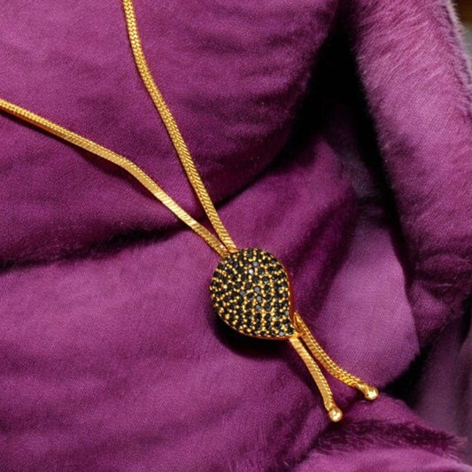 Elegant Gold Plated Stone Pendant Chain - KSupreme