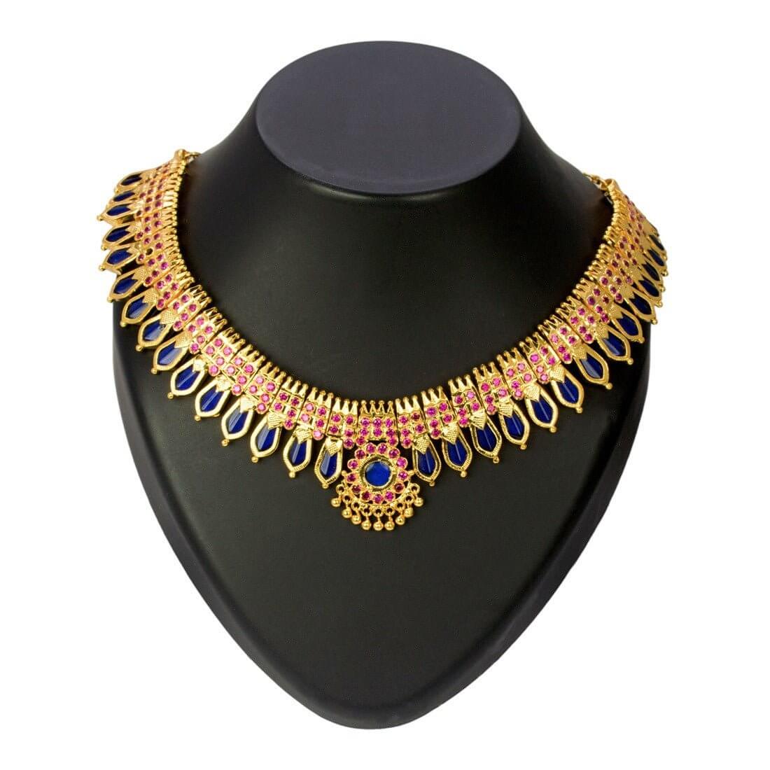 Enchanting Kerala Heritage Nagapadam Choker Necklace - K Supreme