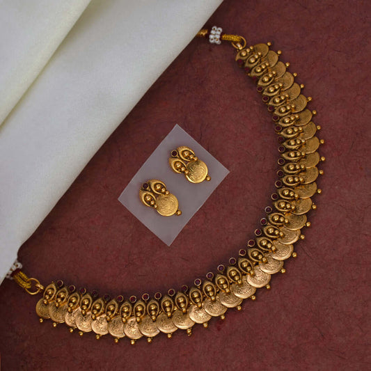 Ethnic Antique Lakshmi Kasu Choker Set - K Supreme