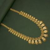 Ethnic Gold Plated Ruby Emerald Dashavatharam Long Chain - KSupreme