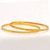Evergreen Gold Plated Designer Cutting Glass Bangles - K Supreme