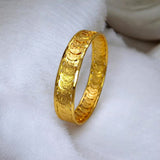 Expand Elegant Gold Plated Head Coin Bangle Kasuvala - KSupreme