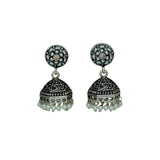 Fashion Black Metal Oxidized Jimikki/Jhumka Earrings - KSupreme