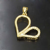 Fashion Cz Stone Heart Designer Pendant - K Supreme
